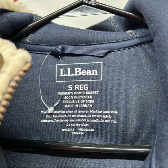 L.L. Bean Cream Sherpa Coat - Picture 3 of 5